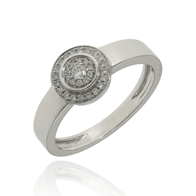 Fehér arany gyűrű 51-es méret (B33724_3I)